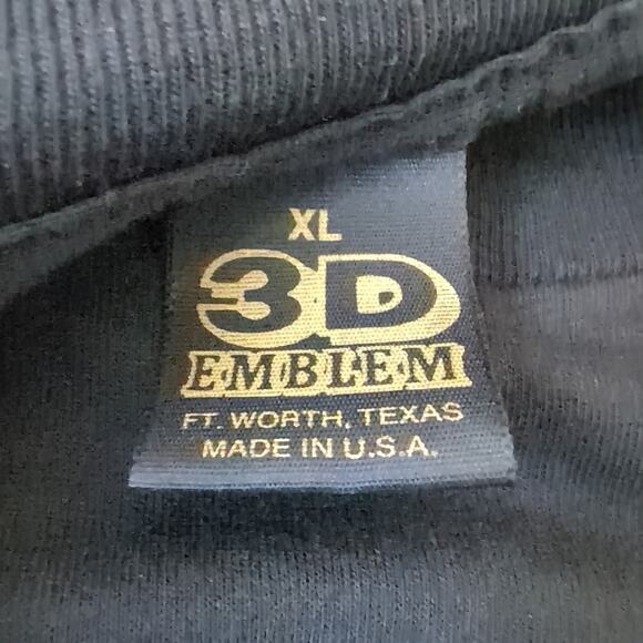 Vintage 1988 Harley Davidson 3D Emblem T Shirt XL 80s Panhead Fever Oklahoma - Picture 9 of 10